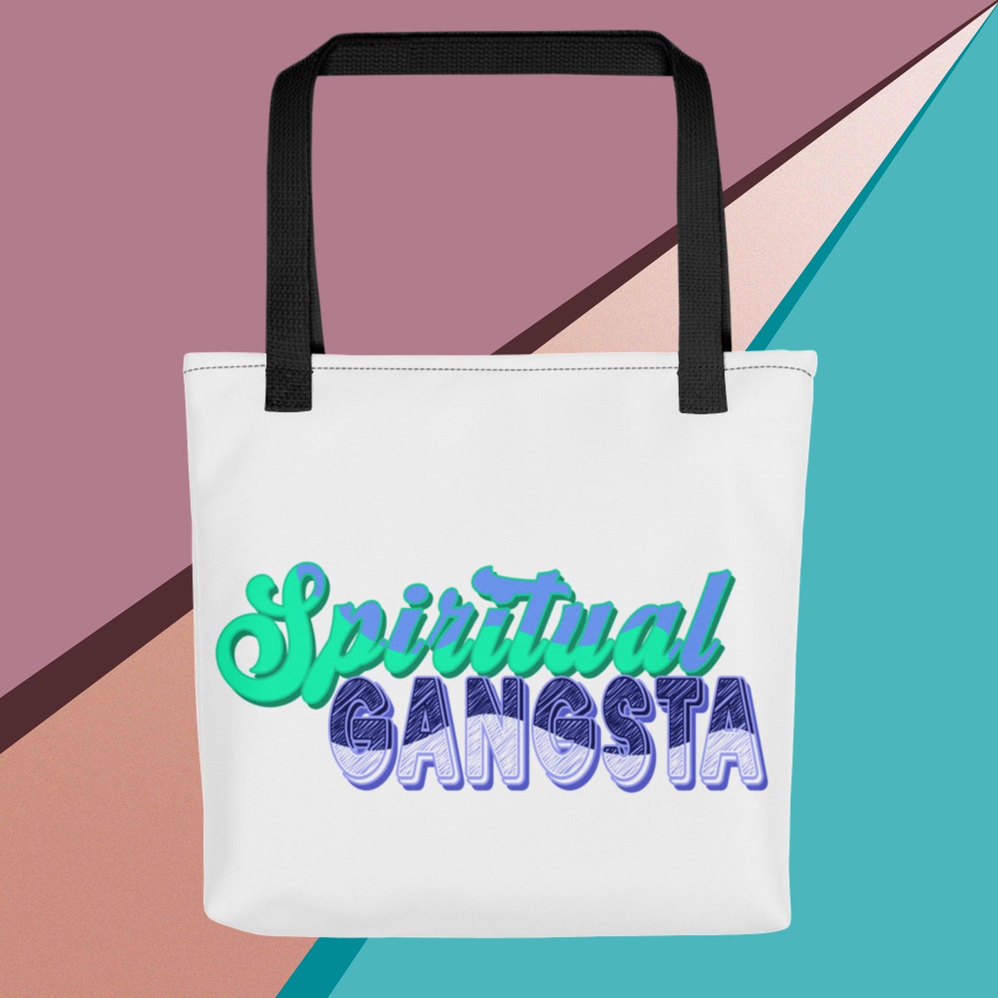 Spiritual Gangsta Grocery Shopping Tote Bag