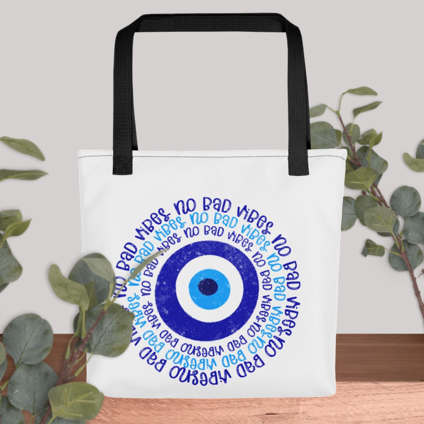 No Bad Vibes Grocery Shopping Tote Bag
