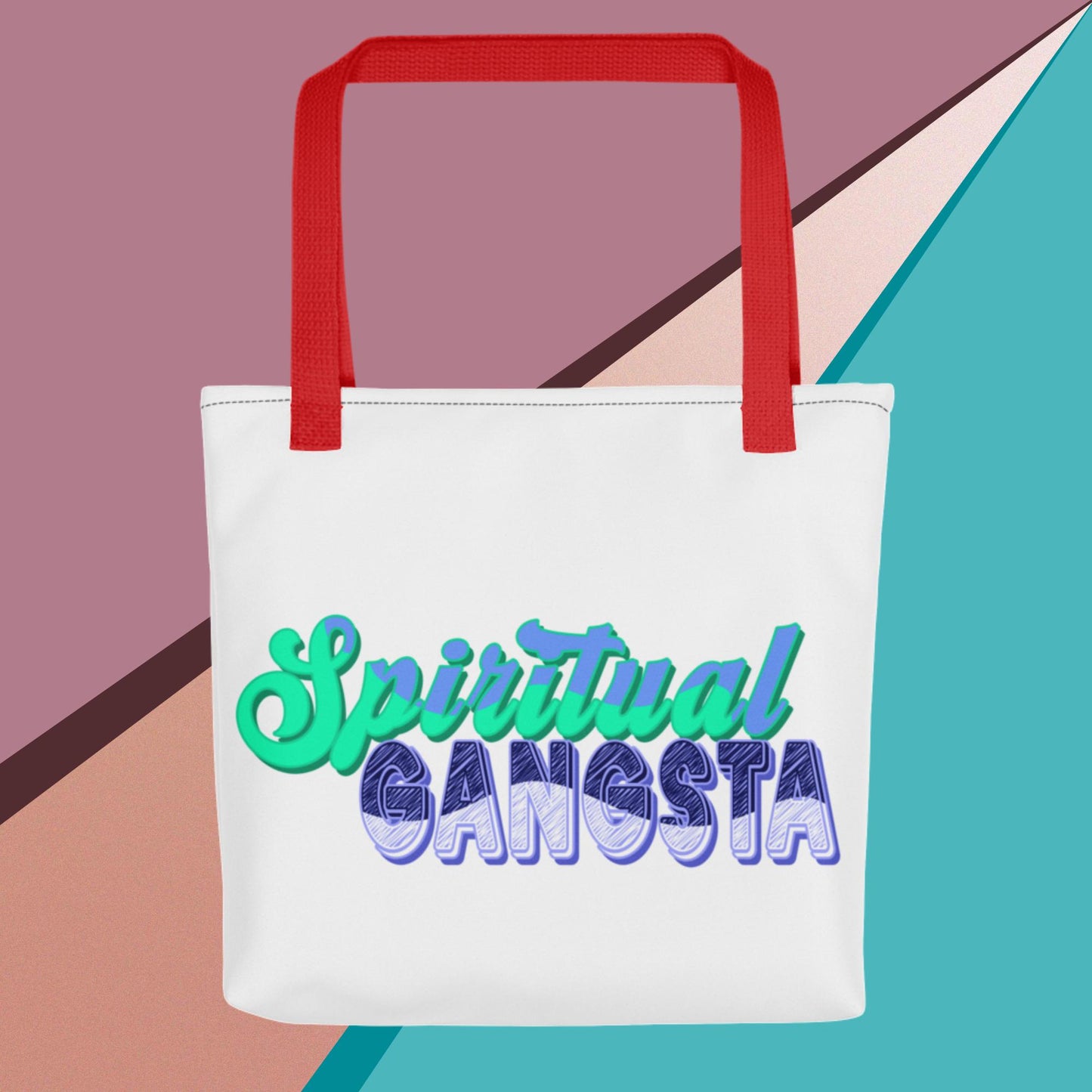 Spiritual Gangsta Grocery Shopping Tote Bag