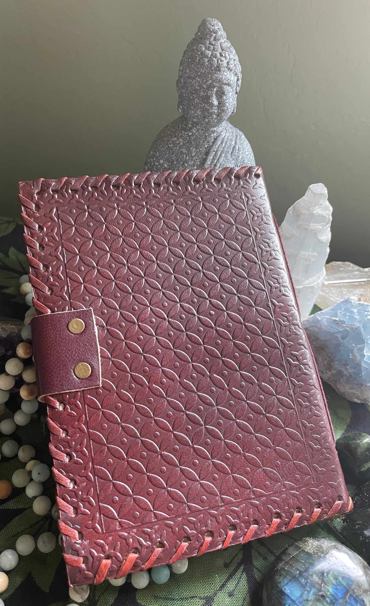 Leather Intention Manifestation Journal Notebook- Various