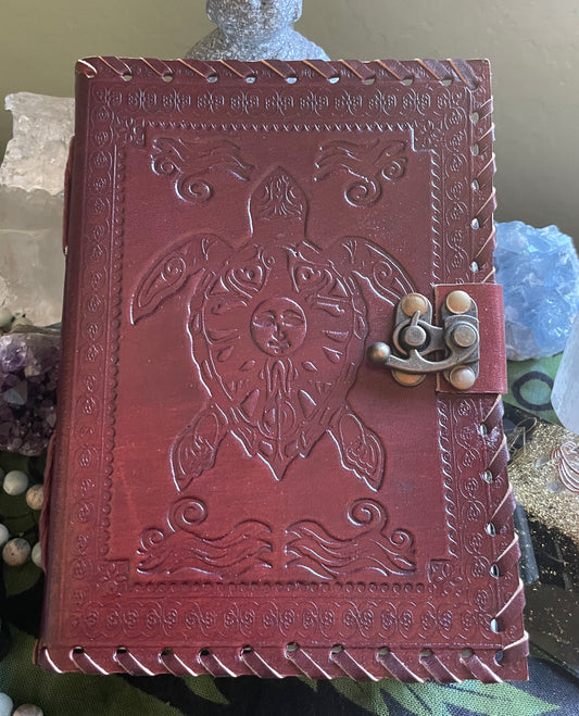 Leather Intention Manifestation Journal Notebook- Various